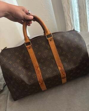 Louis Vuitton Monogram Keepall 50 Travel Duffle Bag